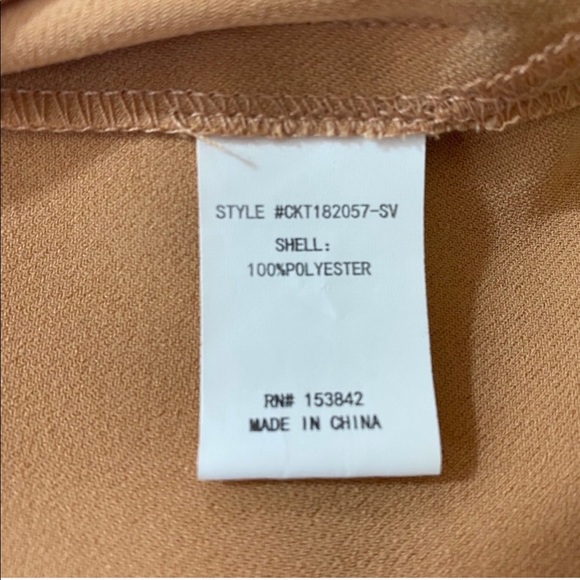 NWOT Code Mode Top. Tan. Sz M. - Picture 4 of 5